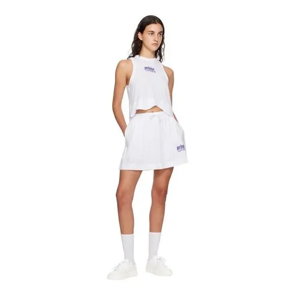 GANNI x Prince Active Mesh White Top Size XL Tops